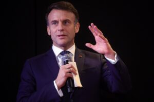 Fotografía de archivo del presidente de Francia, Emmanuel Macron, durante un acto público, en París (Francia) EFE/Teresa Suárez/Pool