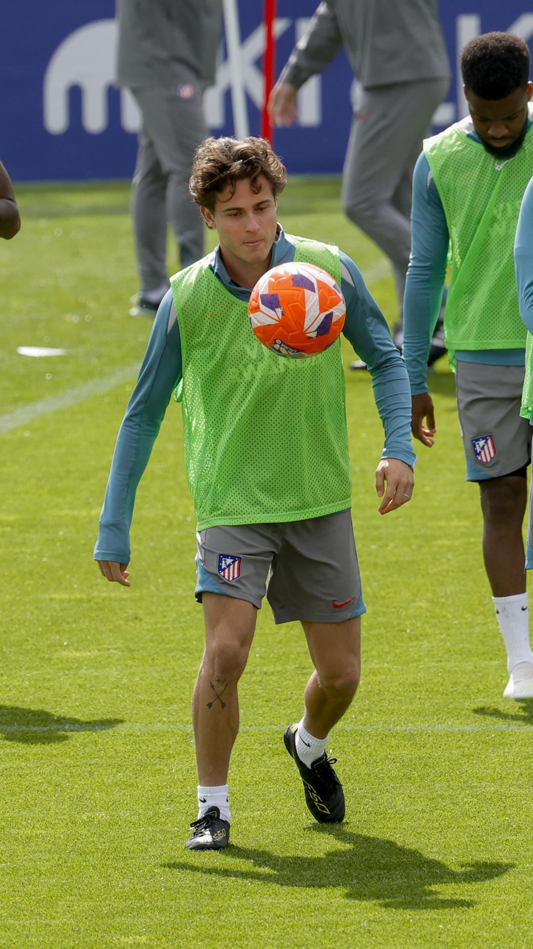Riquelme, durante el entrenamiento.-EFE/ Zipi Aragón