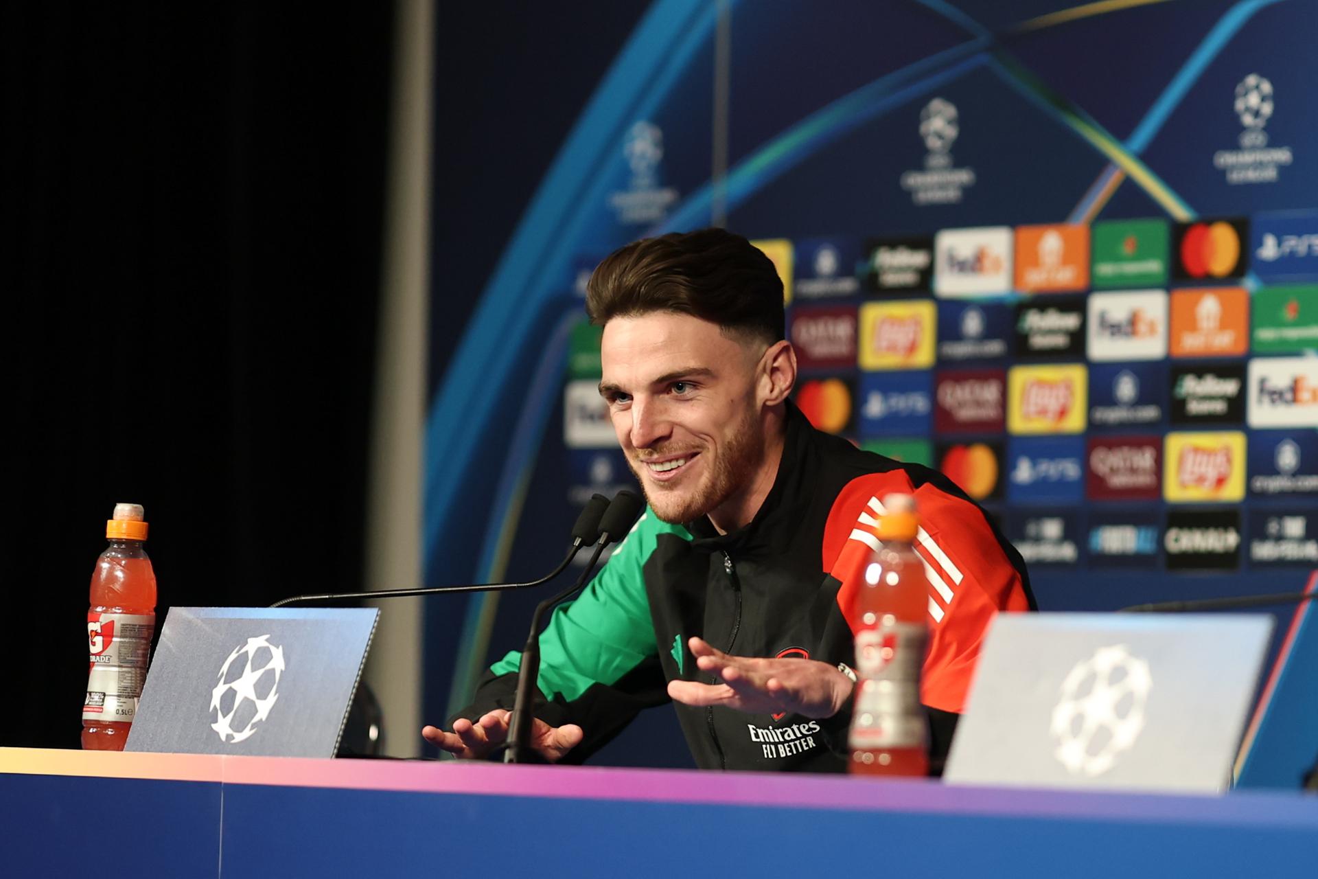 Declan Rice, centrocampista del Arsenal, en París. EFE/EPA/MOHAMMED BADRA