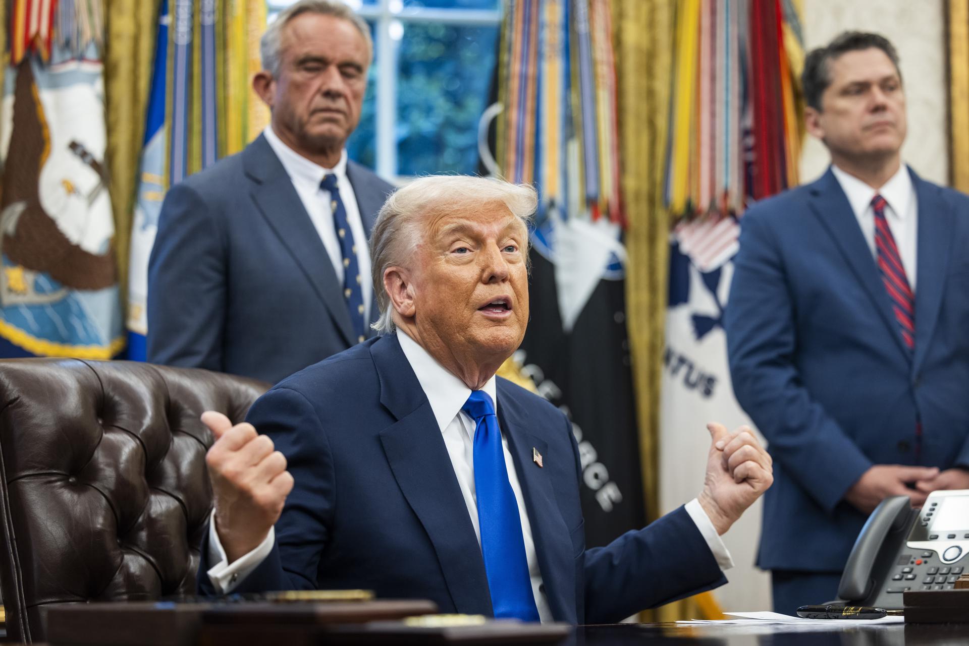 El presidente de Estados Unidos, Donald Trump. EFE/Jim Lo Scalzo