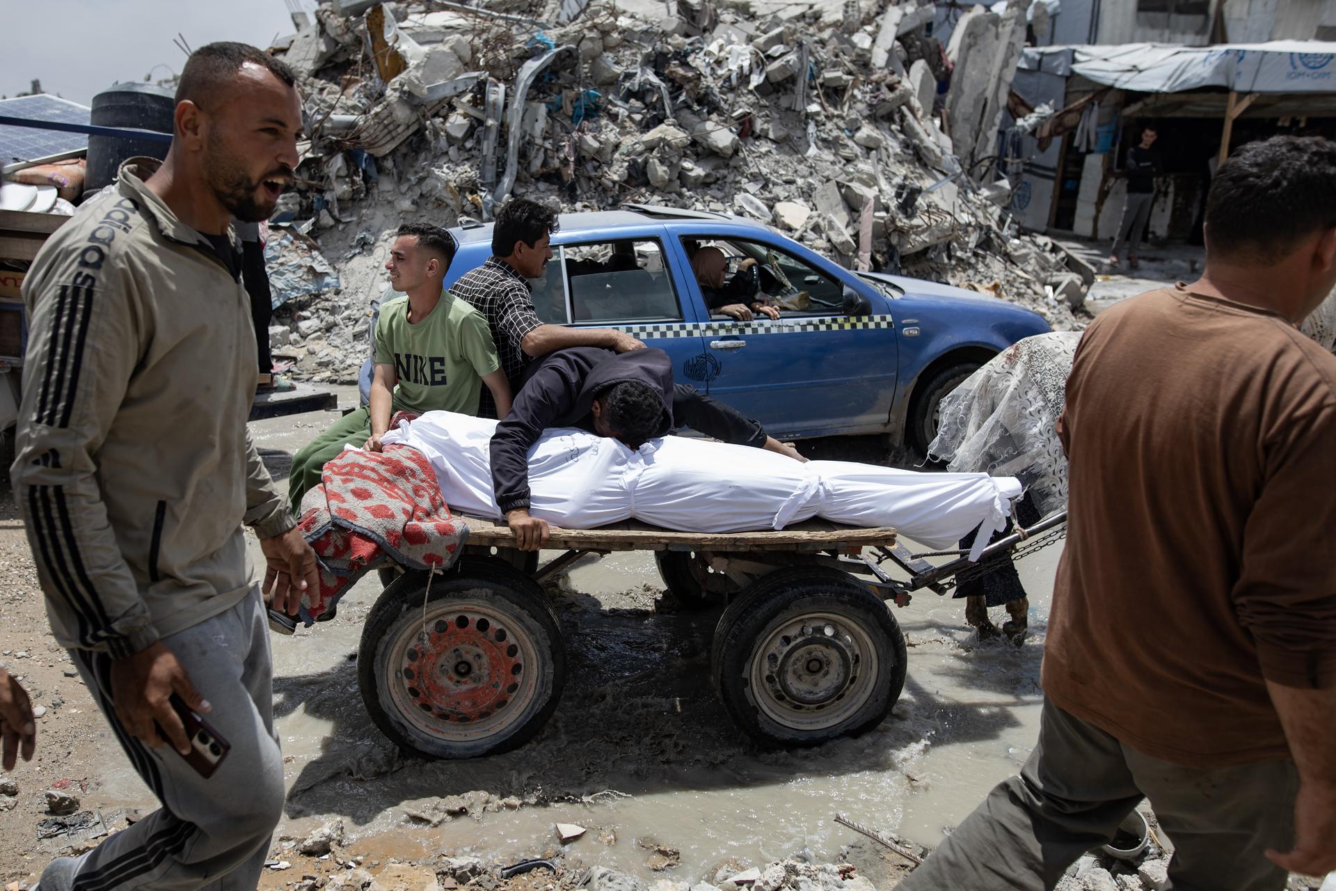 GAZA , 15/05/2025.- Fallecido en los ataques israelíes a Gaza en el día de la Nakba . EFE/EPA/HAITHAM IMAD