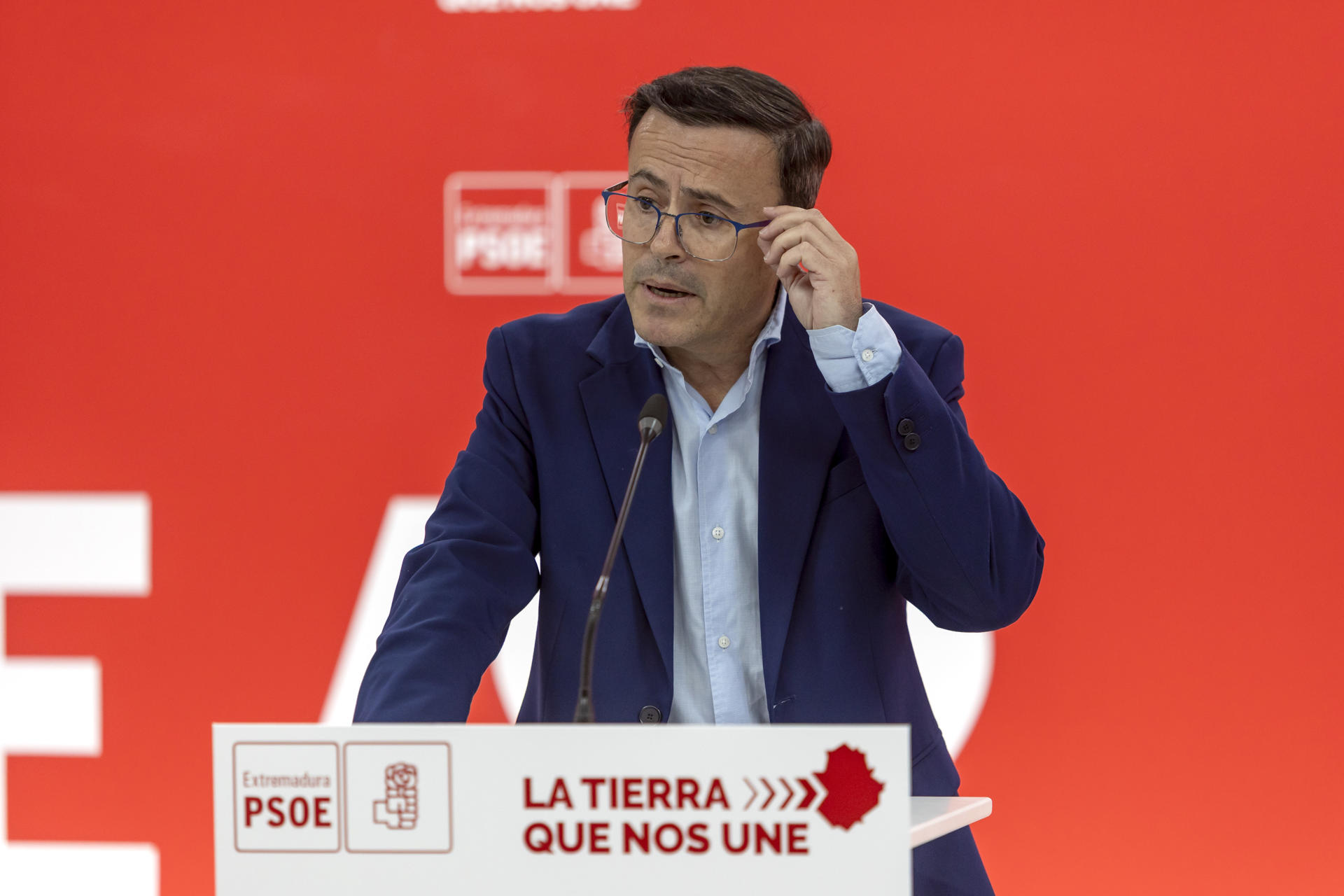 Imagen de archivo del secretario general del PSOE extremeño, Miguel Angel Gallardo. EFE/Jero Morales