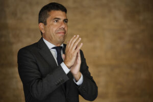 El president de la Generalitat, Carlos Mazón este miércoles. EFE/Biel Aliño