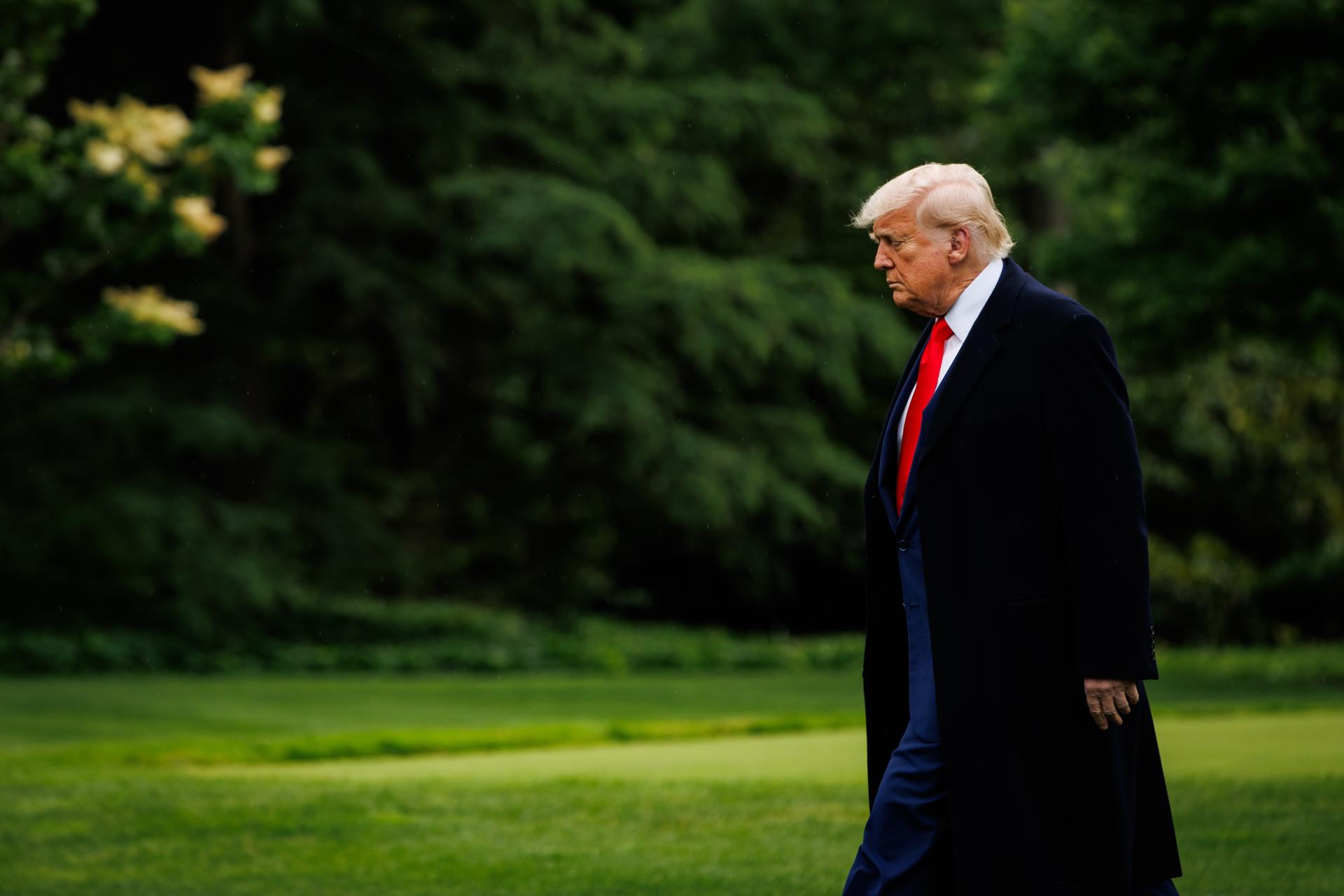 Imagen de archivo del presidente de Estados Unidos, Donald Trump. EFE/EPA/SAMUEL CORUM / POOL