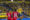 El centrocampista de la UD Las Palmas Alberto Moleiro (3i) remata ante la defensa sevillista. EFE/ Angel Medina G.