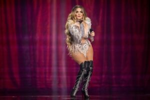Spain's Melody performs the song "Esa diva" during the grand final of the 69th Eurovision Song Contest (ESC) in Basel, Switzerland, 17 May 2025. (España, Suiza, Basilea) EFE/EPA/GEORGIOS KEFALAS