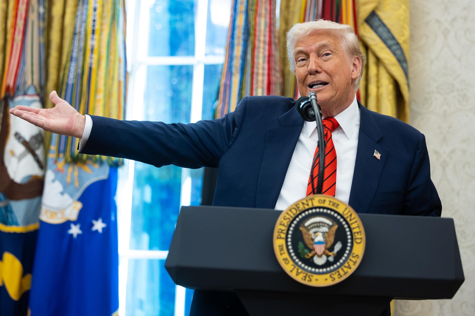 Fotografía de archivo del presidente de EE.UU., Donald Trump. EFE/EPA/FRANCIS CHUNG / POOL