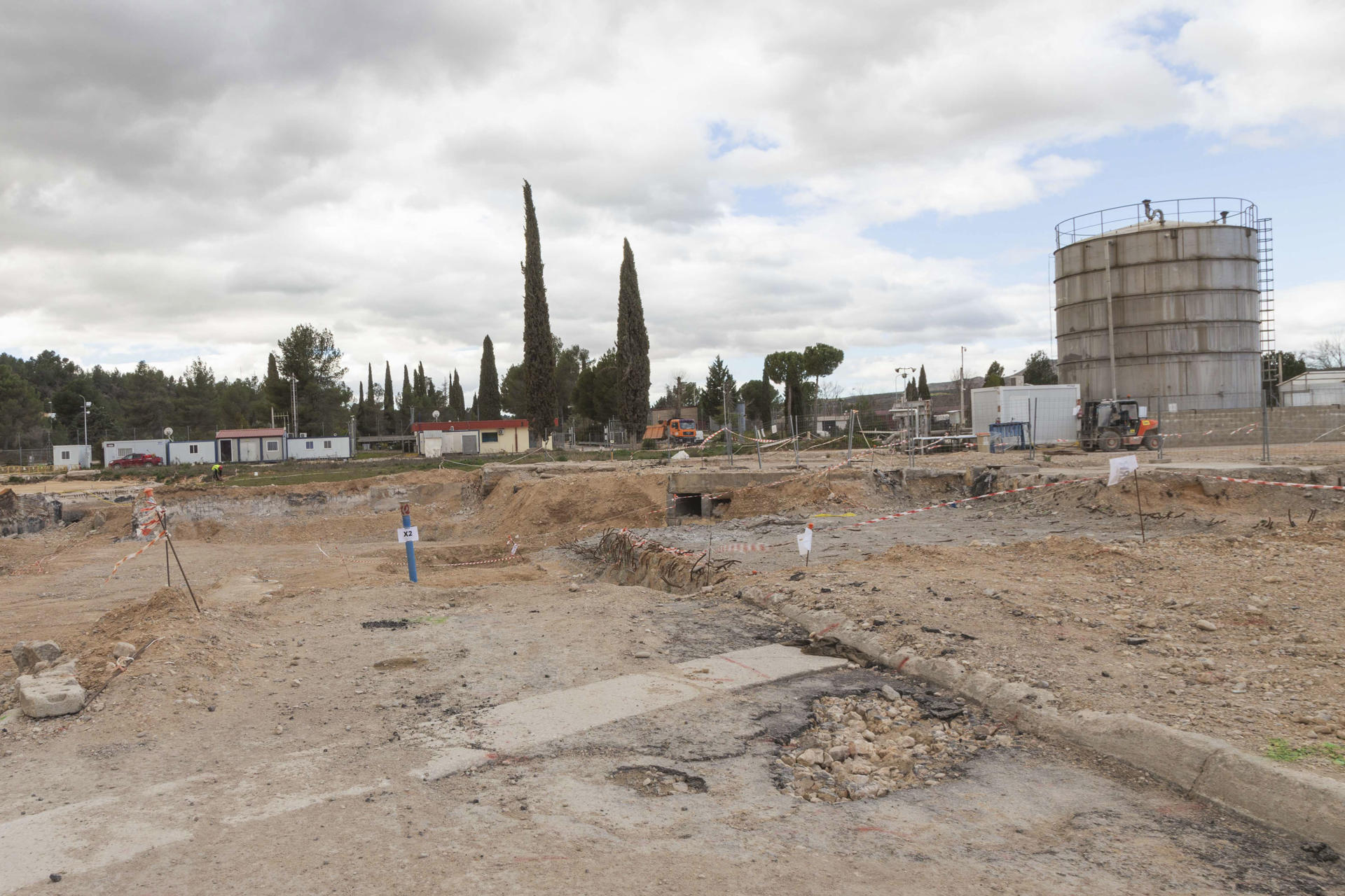 La central nuclear José Cabrera, en Almonacid de Zorita (Guadalajara), en una imagen de la fase final de su desmantelamiento, en 2024. EFE/ Beatriz Retuerta/Archivo