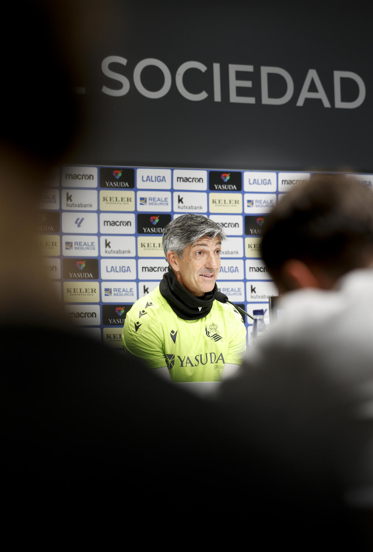 Imanol Alguacil, en conferencia de prensa este viernes. EFE/Juan Herrero.