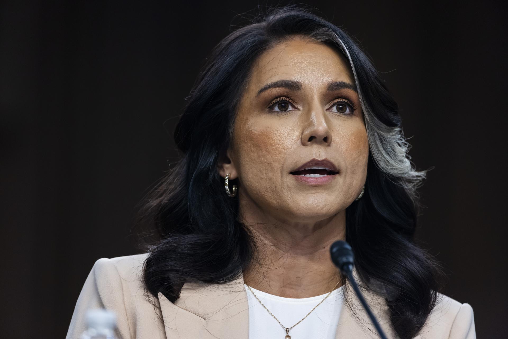 La directora de Inteligencia Nacional, Tulsi Gabbard, en una foto de archivo. EFE/EPA/JIM LO SCALZO