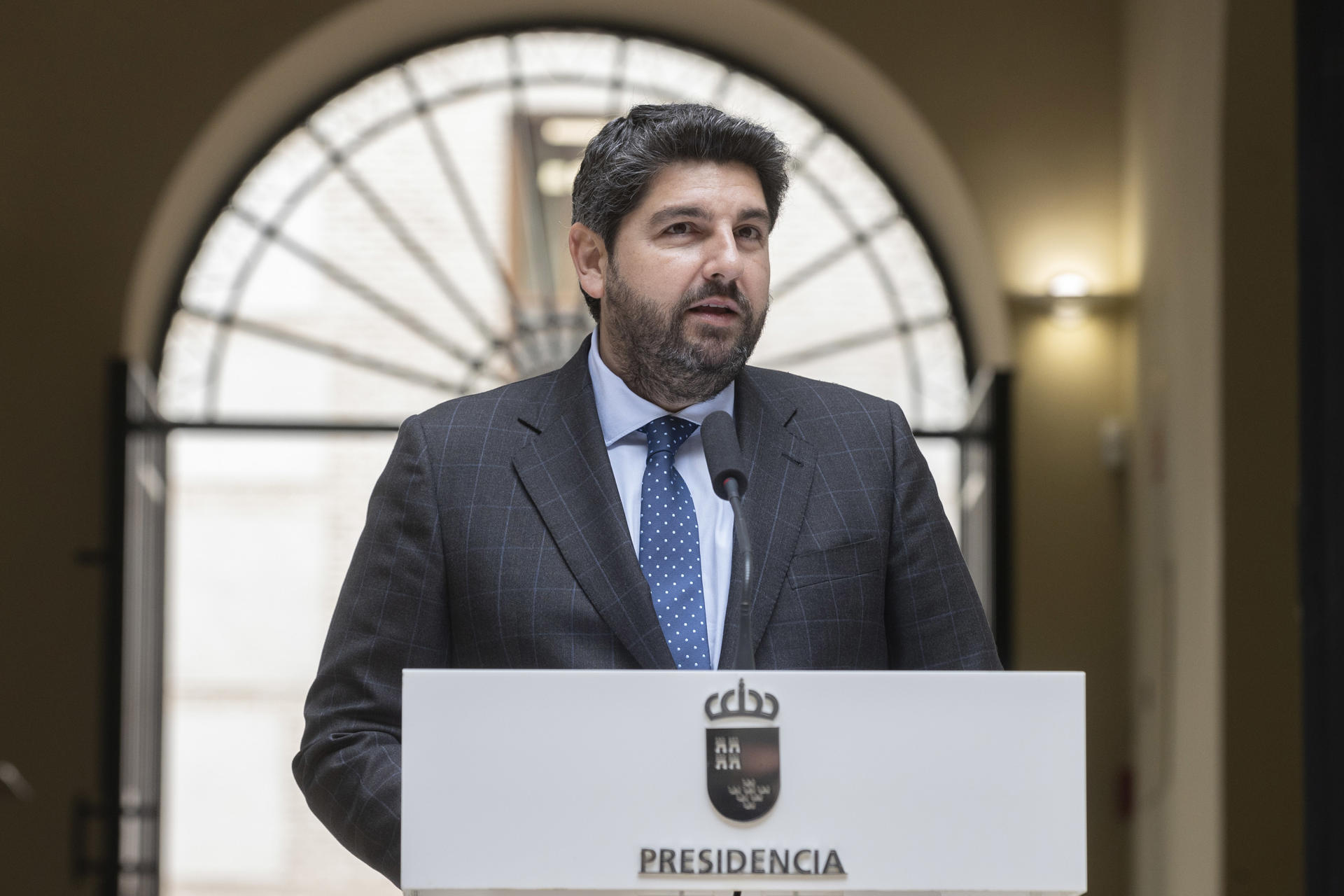 El presidente de la Comunidad de Murcia, Fernando López Miras. EFE/Marcial Guillén