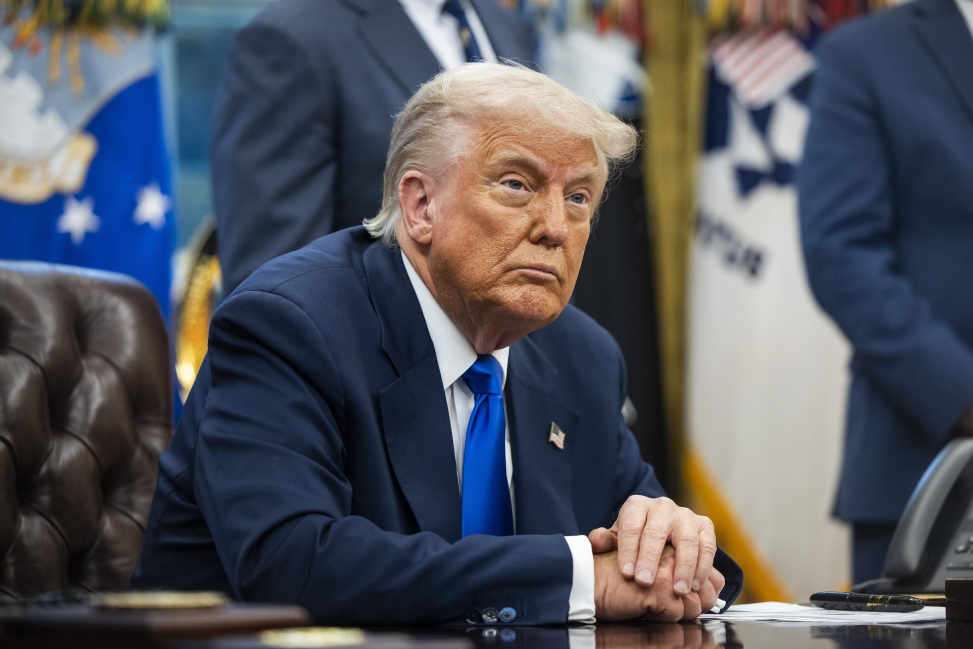 Foto de archivo del presidente de EE.UU. Donald Trump. EFE/JIM LO SCALZO / POOL