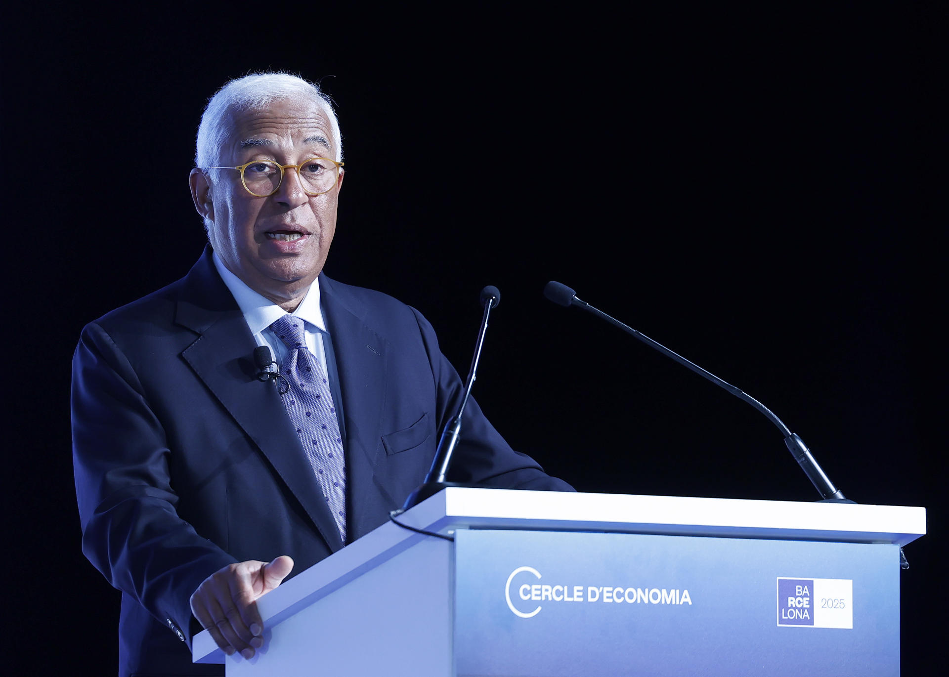 Imagen del presidente del Consejo Europeo, Antonio Costa.
EFE/Andreu Dalmau