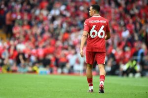 Trent Alexander-Arnold, nuevo fichaje del Real Madrid, durante su último partido con el Liverpool en la Premier League, el pasado 25 de mayo ante el Crystal Palace. EFE/EPA/PETER POWELL EDITORIAL USE ONLY.