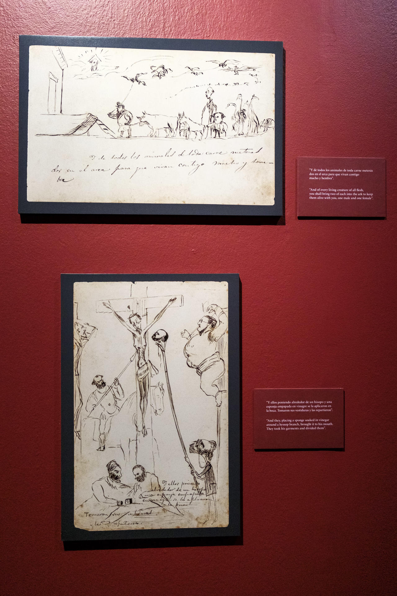 Ilustraciones de Galdós la exposición. EFE/Ángel Medina G.