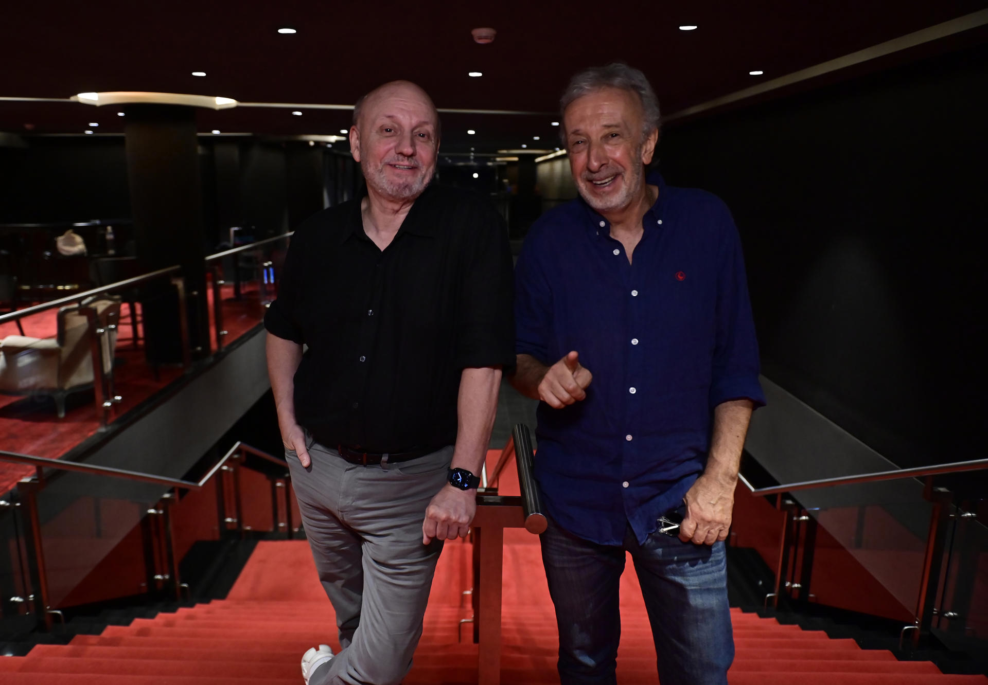 Foto de archivo del actor Eduardo Blanco (d) y el director Juan José Campanella, ganador de un Óscar por ‘El secreto de sus ojos’. EFE/ Matias Martin Campaya
