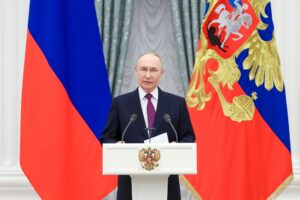 El presidente ruso, Vladímir Putin, (Rusia, Moscú) EFE/EPA/VYACHESLAV PROKOFYEV / SPUTNIK / KREMLIN POOL CRÉDITO OBLIGATORIO
```