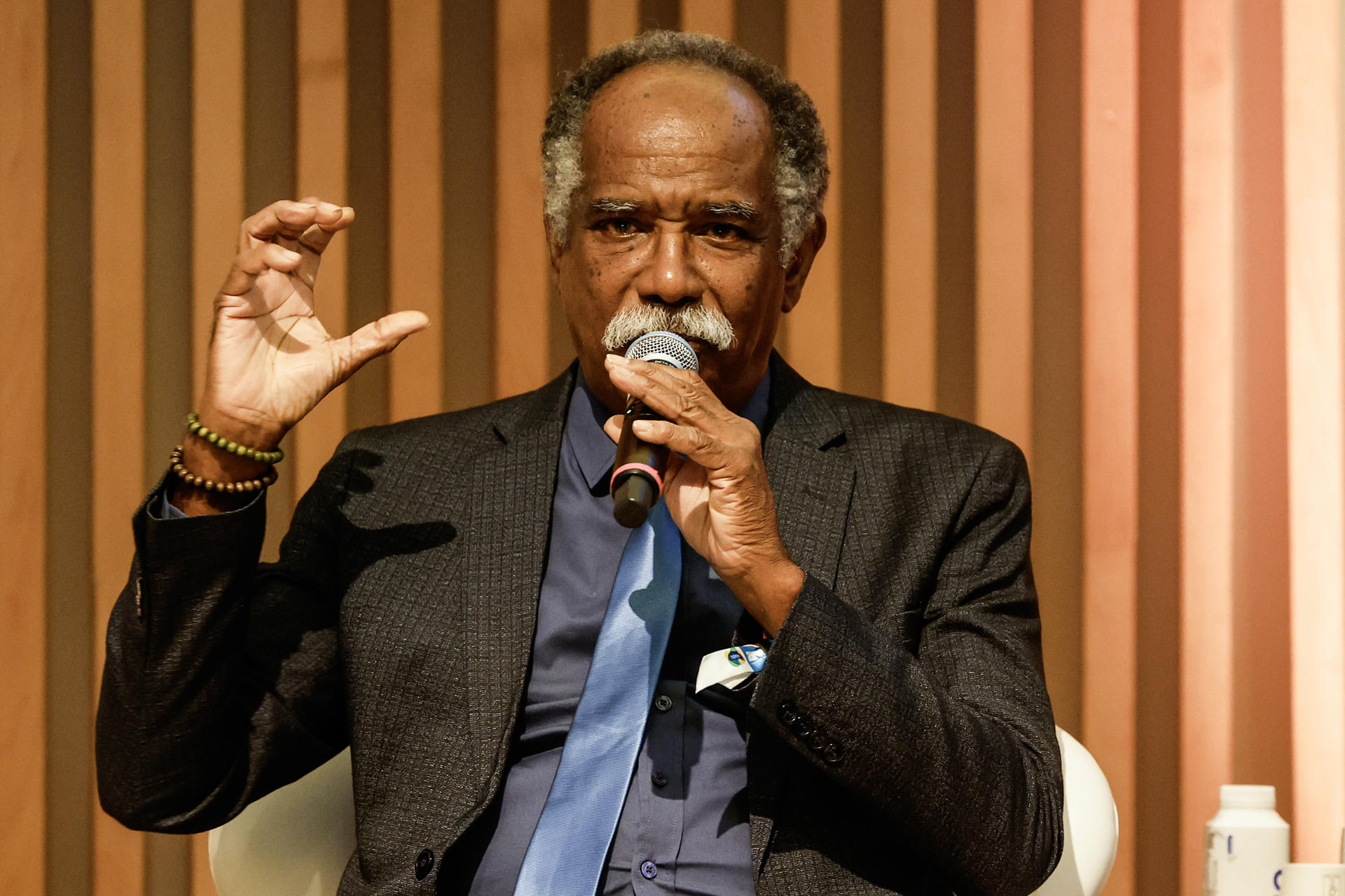 El cofundador de Acervo Cultne y director ejecutivo de Cultne, Dom Filó, habla en el evento Visit Brasil Summit en Río de Janeiro (Brasil). EFE/ Antonio Lacerda