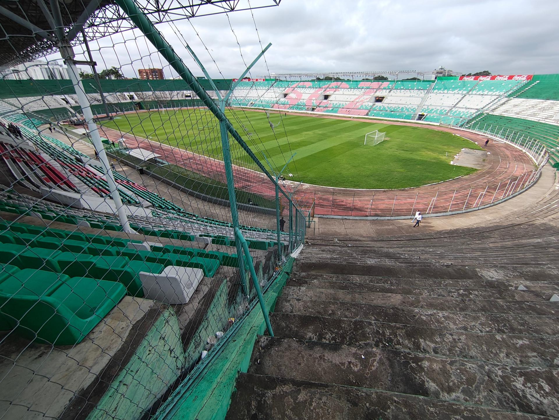 Vista del estadio Ramón 'Tahuichi' Aguilera, en Santa Cruz (Bolivia). EFE/Juan Carlos Torrejón