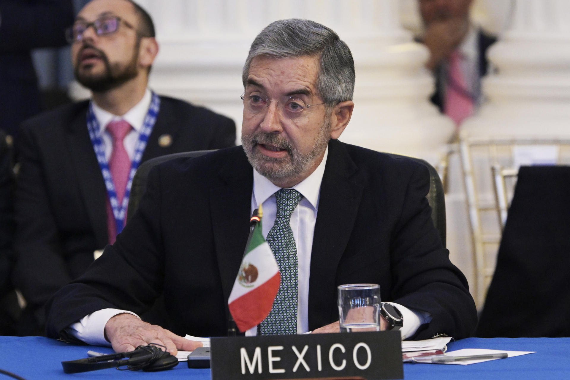 Imagen de archivo del secretario de Relaciones Exteriores de México, Juan Ramón de la Fuente. EFE/ Lenin Nolly