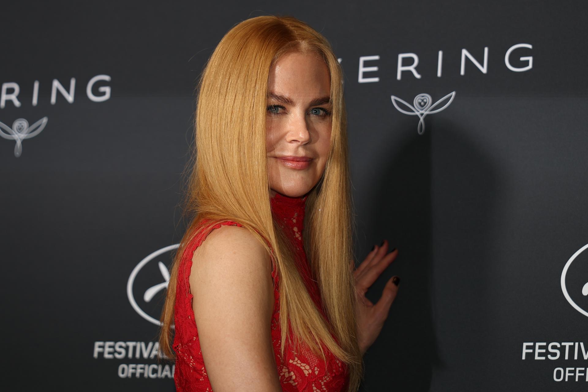 Nicole Kidman asiste al Premio 'Women in Motion' durante el 78º Festival anual de Cine de Cannes, en Cannes, Francia, el 18 de mayo de 2025. EFE/EPA/MOHAMMED BADRA
```