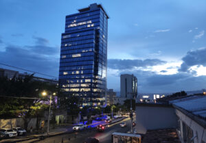 Fotografía del 28 de mayo de 2025 del Centro Cívico Gubernamental en Tegucigalpa (Honduras). EFE/ Gustavo Amador