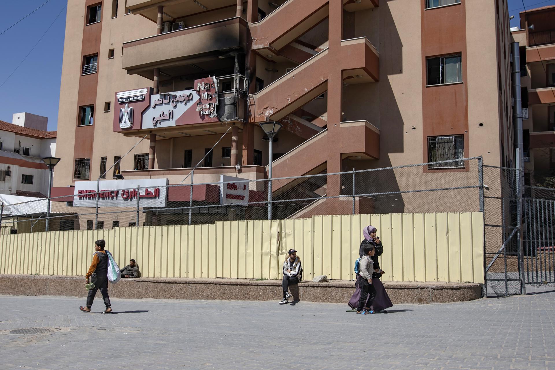 Foto de archivo del Hospital Nasser, en Jan Yunis, en el sur de la Franja de Gaza. EFE/EPA/HAITHAM IMAD