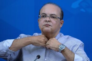 El gobernador de Brasilia, Ibaneis Rocha. EFE/Joédson Alves