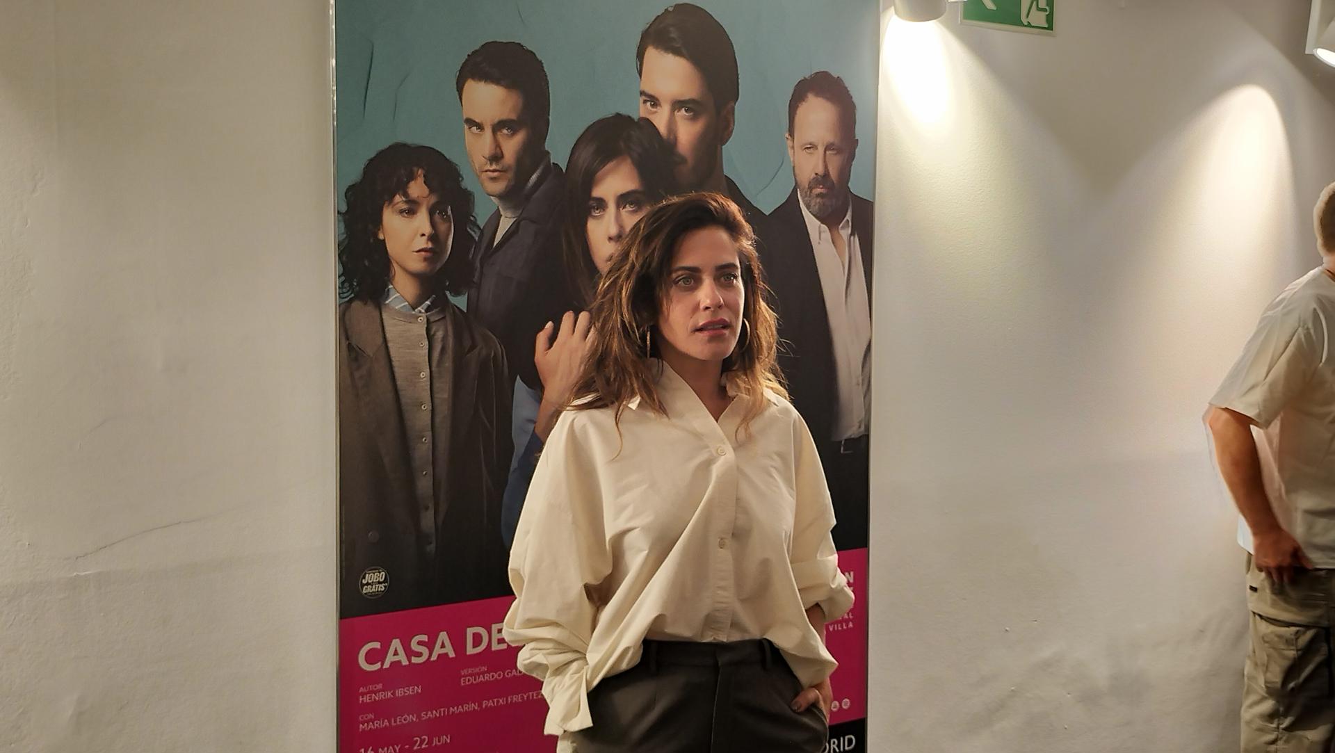 Fotografía de María León, protagonista de 'Casa de muñecas', de Ibsen. EFE/Inma Tapia.
