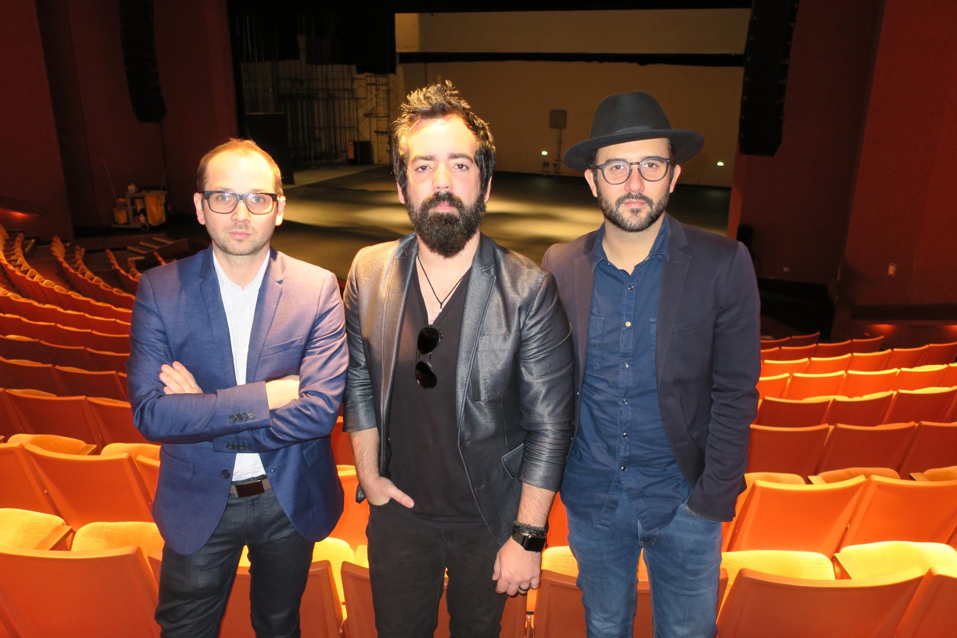 Los integrantes del grupo Black Guayaba: el pianista Carlos Colón (i), el vocalista Gustavo González (c), y el guitarrista Javier Morales (d), en una fotografía de archivo. EFE/Jorge Muñiz