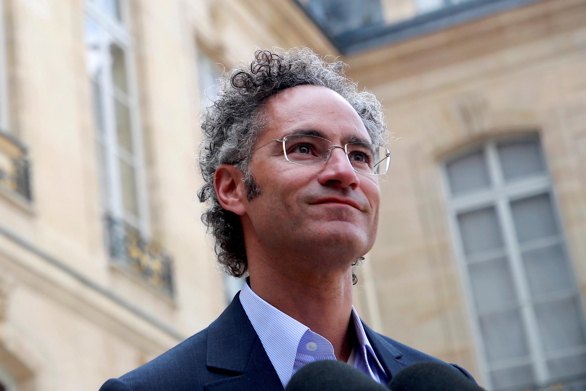 Alexander Karp, cofundador y director ejecutivo de la empresa de software estadounidense Palantir Technologies, en una fotografía de archivo. EPA/CHRISTOPHE PETIT TESSON