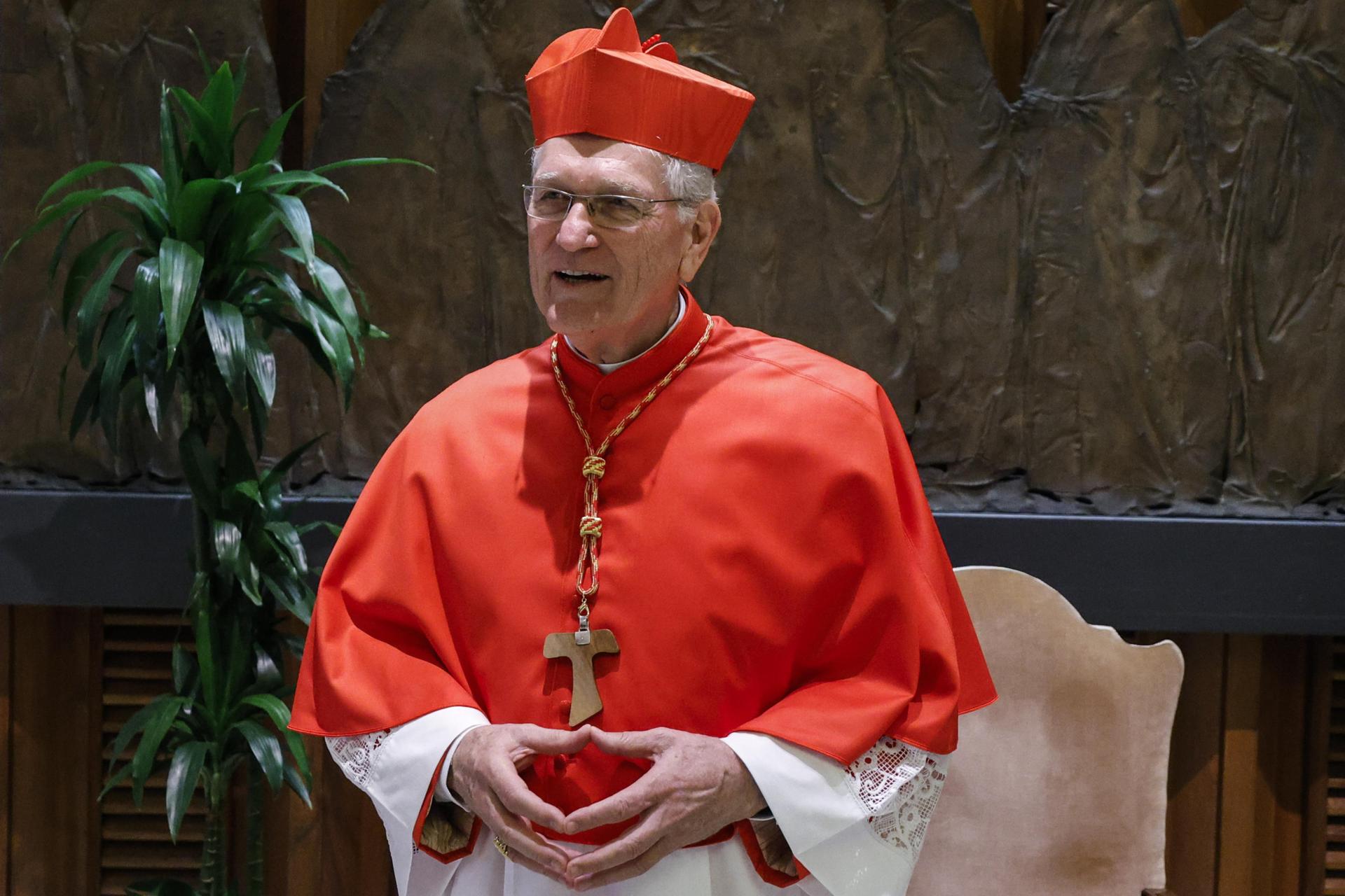 El obispo brasileño Leonardo Steiner, cardenal de la Amazonía, en una fotografía de archivo. EFE/FABIO FRUSTACI