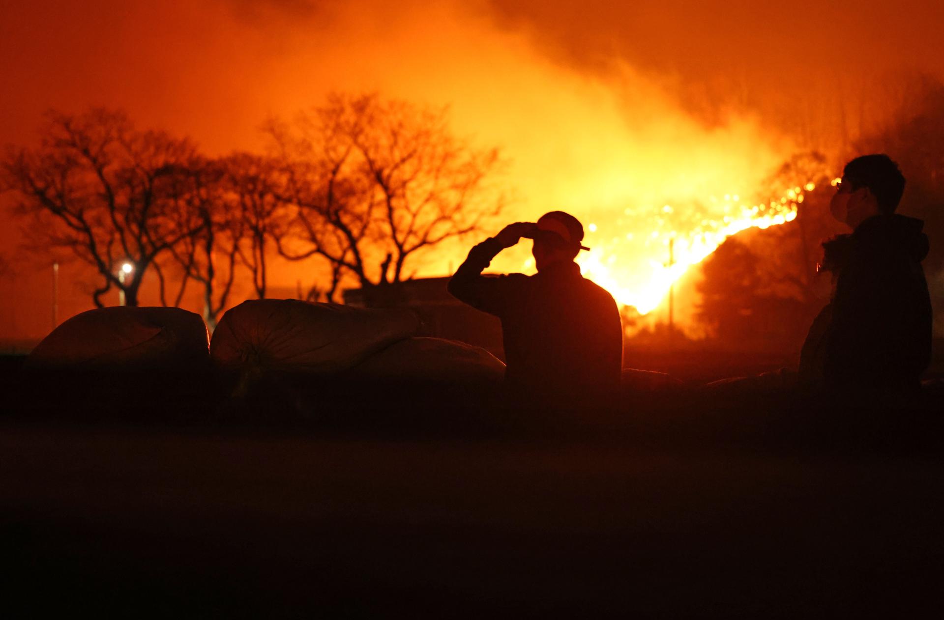 Imagen de archivo de un incendio forestal. EFE/EPA/YONHAP SOUTH KOREA OUT