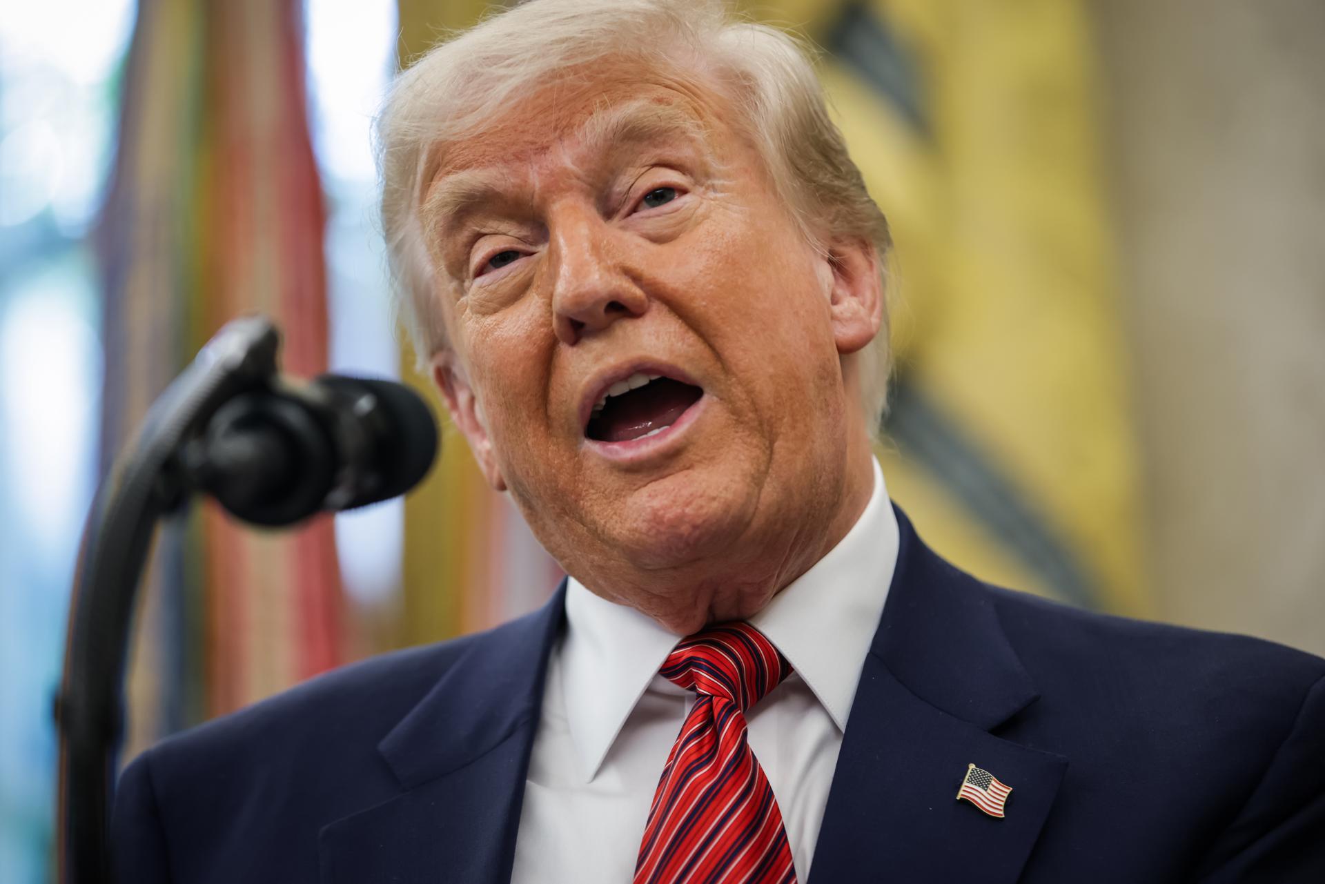 El presidente de Estados Unidos, Donald Trump. EFE/Samuel Corum
