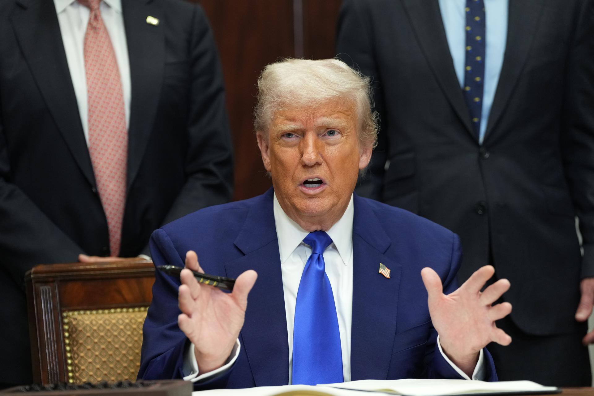 El presidente de EE.UU., Donald J Trump. EFE/EPA/CHRIS KLEPONIS/ POOL