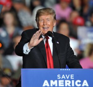 Imagen de archivo del presidente de EEUU, Donald J. Trump. EFE/EPA/STEVE POPE