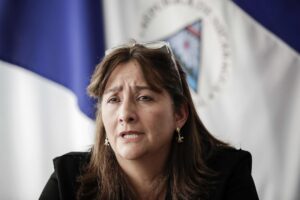 Foto de archivo de la ministra de Justicia de Colombia, Ángela Maria Buitrago. EFE/ Jeffrey Arguedas