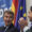 El presidente del PP, Alberto Núñez Feijóo (i), junto al líder de los populares andaluces, Juanma Moreno, durante un acto con motivo del Día de Europa este viernes en Córdoba. EFE / Rafa Alcaide
