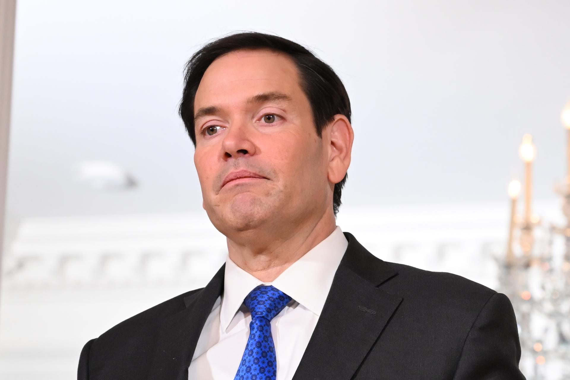 El secretario de Estado de EE.UU., Marco Rubio, fue captado este jueves, 22 de julio, en la Casa Blanca, en Washington DC (EE.UU.). EFE/Alex Wroblewski