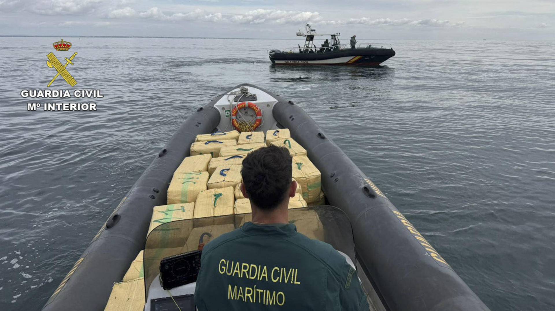 Imagen de la operación antidroga. EFE/Guardia Civil SOLO USO EDITORIAL/SOLO DISPONIBLE PARA ILUSTRAR LA NOTICIA QUE ACOMPAÑA (CRÉDITO OBLIGATORIO)