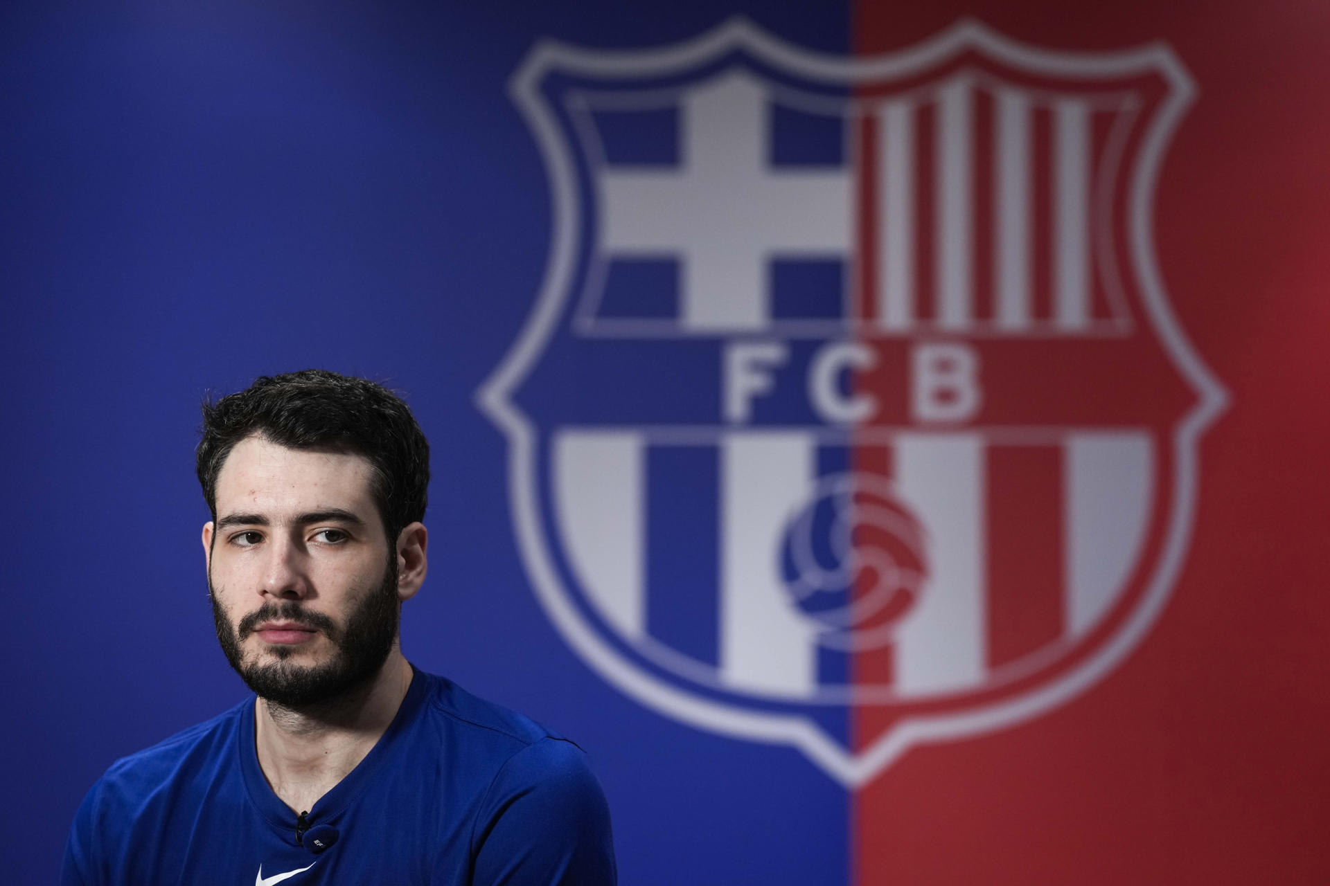 El capitán del Barça, Alex Abrines (Palma, 1993), en una entrevista con EFE. EFE/Enric Fontcuberta