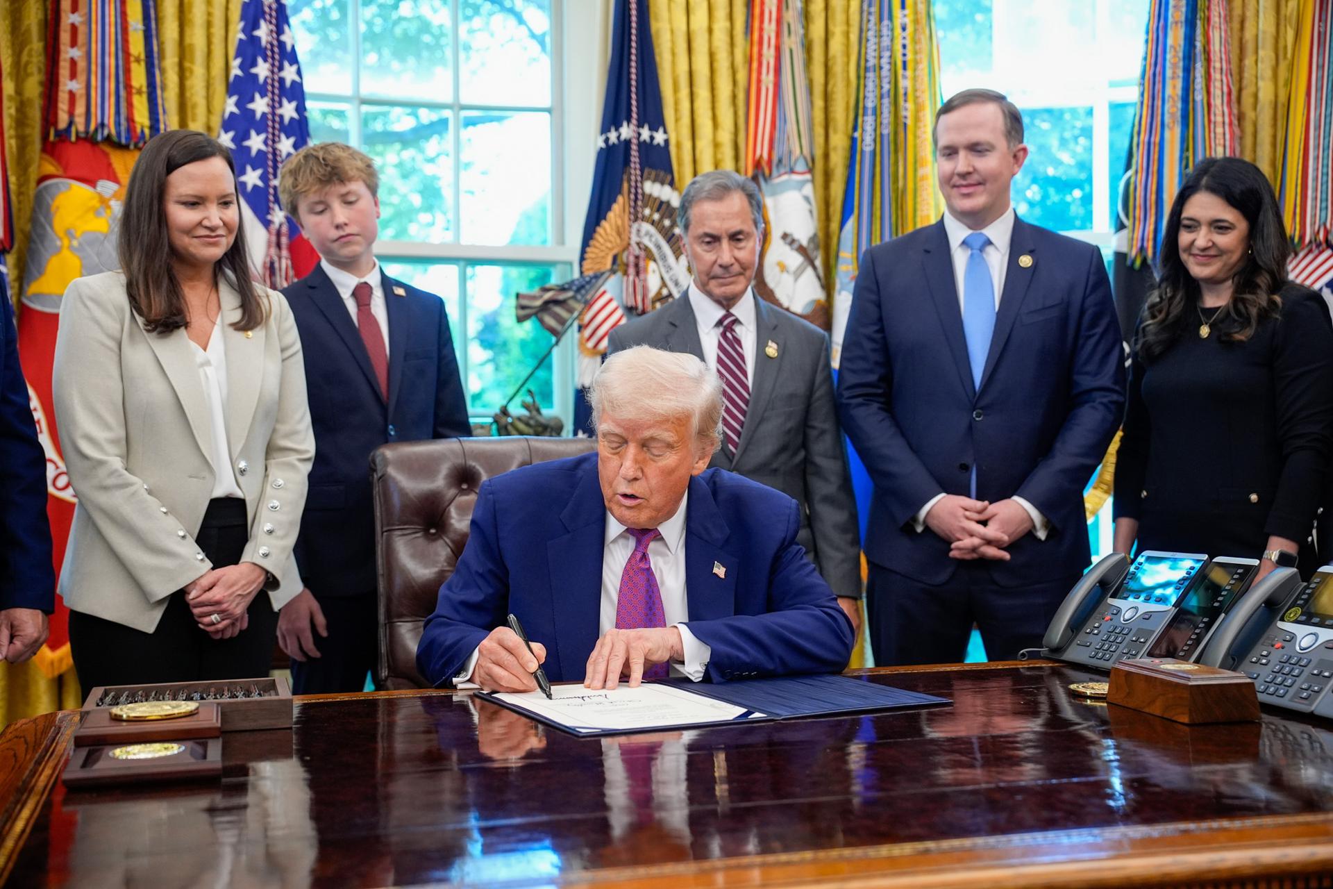 El presidente de EE.UU., Donald Trump, en una foto de archivo. EFE/EPA/Yuri Gripas / POOL