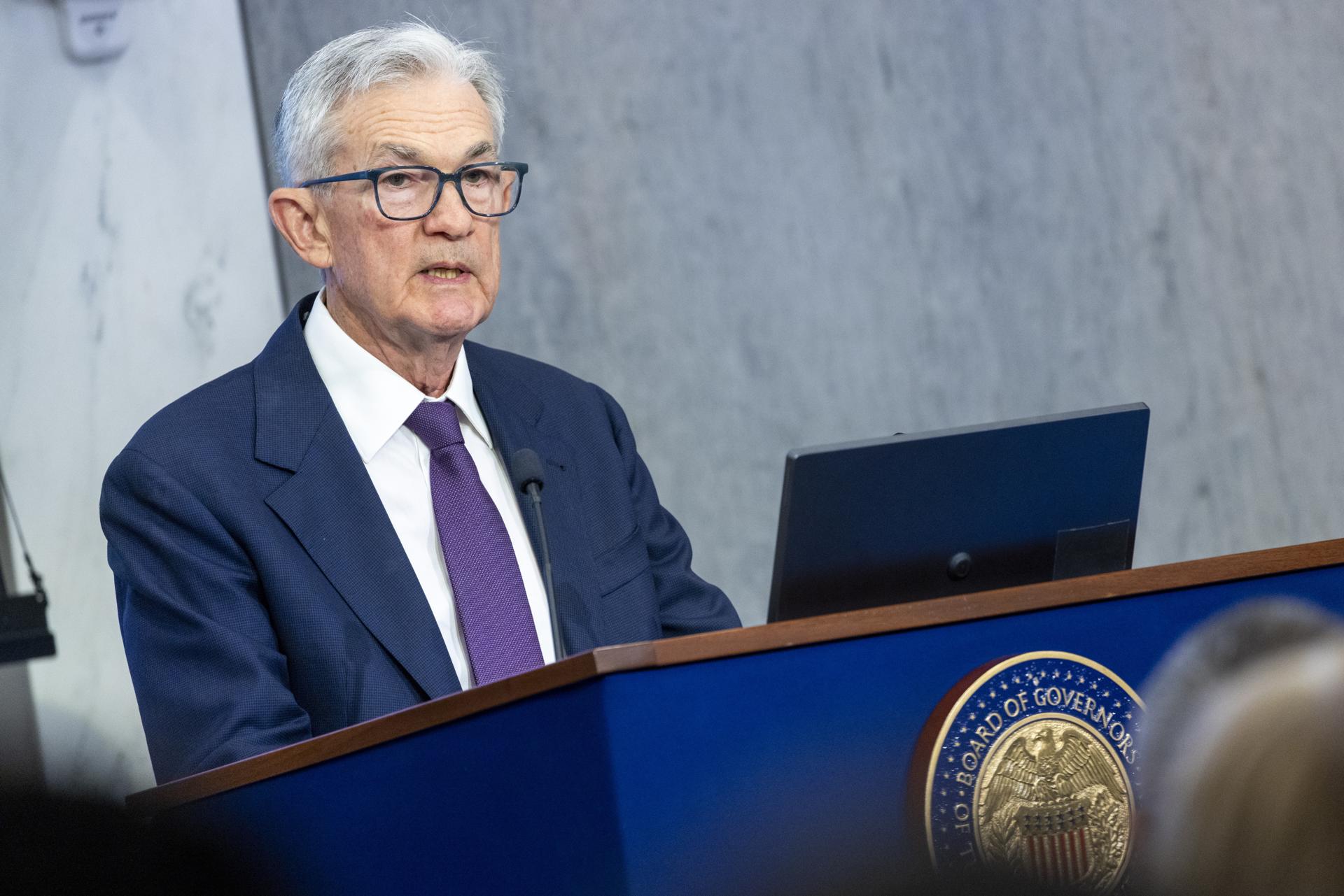 Foto de archivo del presidente de la Reserva Federal (Fed) estadounidense, Jerome Powell. EFE/SHAWN THEW