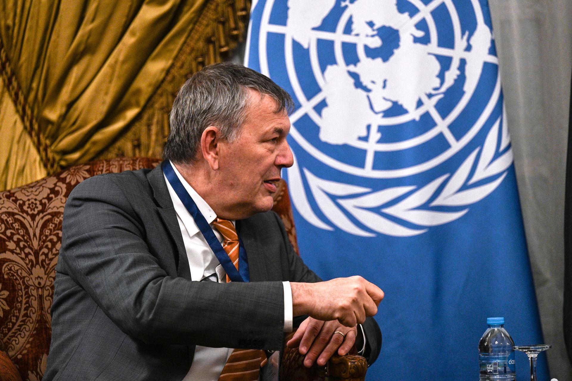 El comisionado general de la Agencia de la ONU para los Refugiados Palestinos (UNRWA), Philippe Lazzarini, en una imagen de archivo. EFE/EPA/MOHAMED HOSSAM