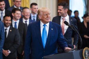 El presidente de Estados Unidos, Donald Trump. EFE/JIM LO SCALZO