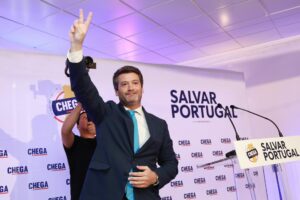 Fotografía de archivo del líder del partido de ultraderecha portugués Chega, André Ventura. EFE/EPA/MIGUEL PEREIRA DA SILVA