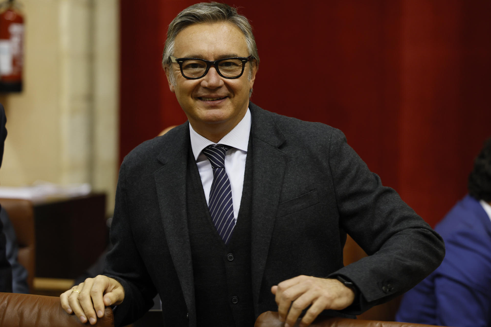 El portavoz del grupo parlamentario de Vox , Manuel Gavira .EFE/José Manuel Vidal