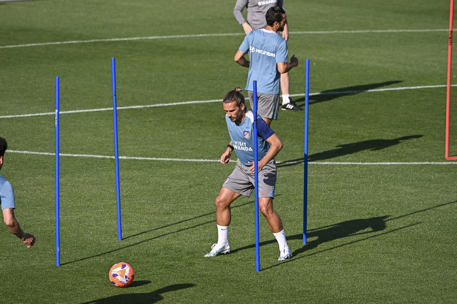 Griezmann, durante el entrenamiento. EFE/ Fernando Villar