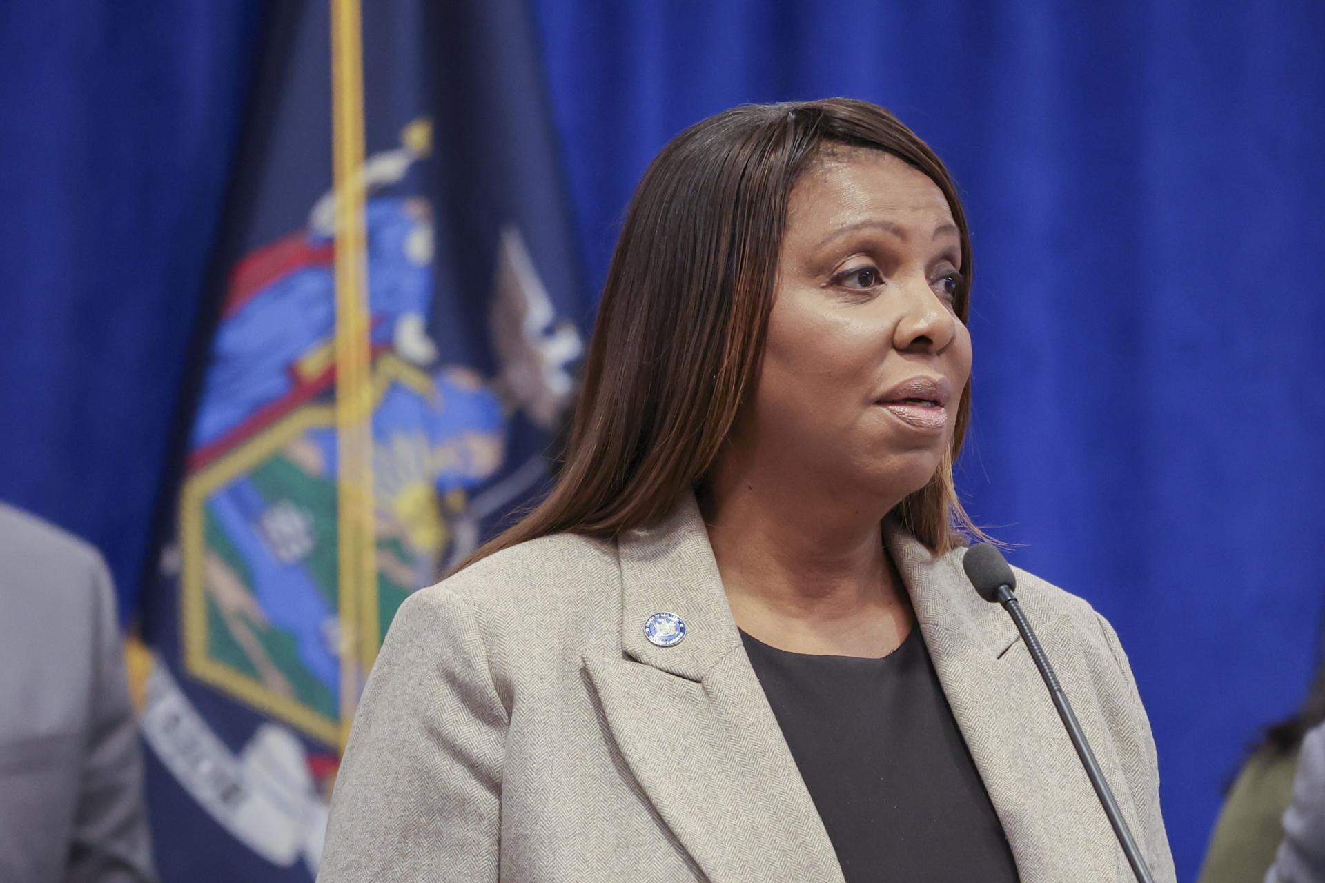 Foto de archivo de la fiscal general de Nueva York Letitia James. EFE/SARAH YENESEL