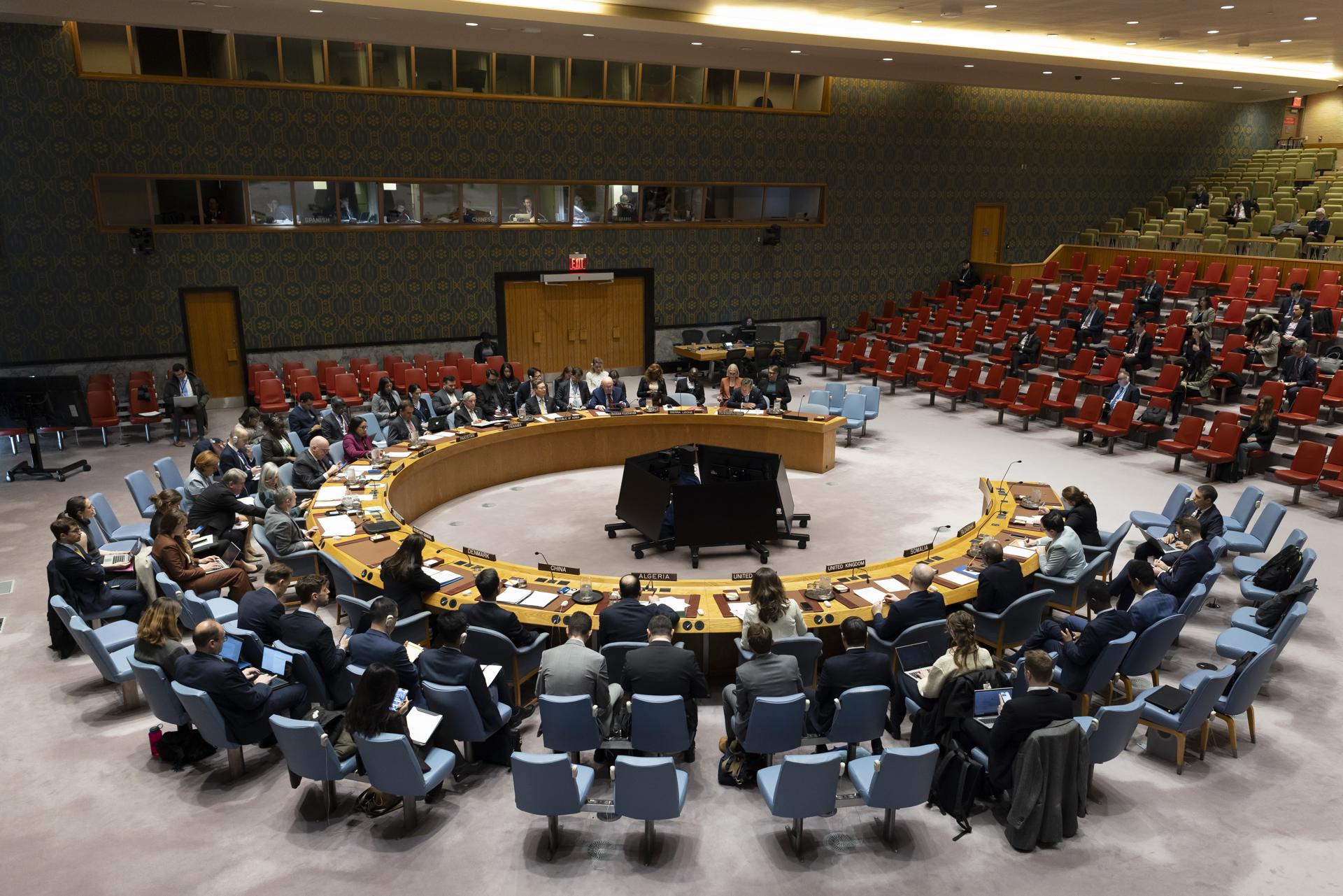 Fotografía del Consejo de Seguridad de la ONU. EFE/Justin Lane